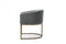 Modrest Elisa - Modern Velvet & Brass Dining Chair