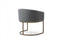 Modrest Elisa - Modern Velvet & Brass Dining Chair