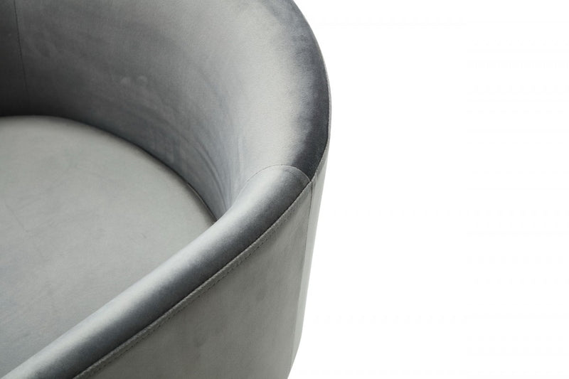 Modrest Elisa - Modern Velvet & Brass Dining Chair