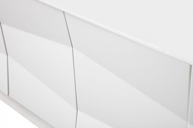 Modrest Ely - Modern White High Gloss Buffet