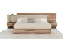 Nova Domus Matteo Italian Modern Walnut & Fabric Bedroom Set