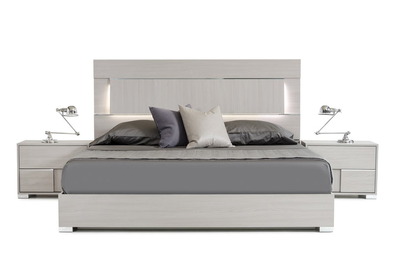Modrest Ethan Italian Modern Grey Bedroom Set by Hollywood Glam