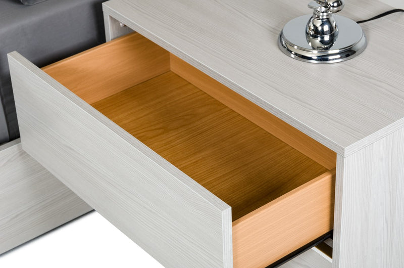 Modrest Ethan Italian Modern Grey Bedroom Set by Hollywood Glam