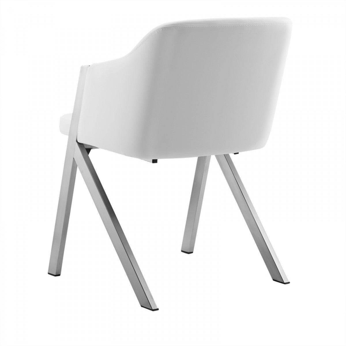 Modrest Darcy Modern White Leatherette Dining Chair (Set of 2)