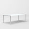 Modrest Fauna - Modern White High Gloss & Stainless Steel Chrome Dining Table