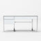 Modrest Fauna - Modern White High Gloss & Stainless Steel Desk