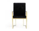 Modrest Fowler - Modern Black Velvet Dining Chair