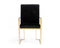 Modrest Fowler - Modern Black Velvet Dining Chair