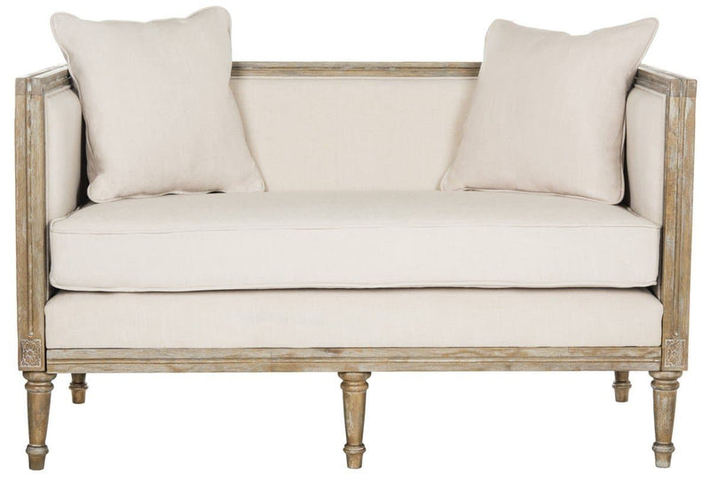 Leandra Rustic French Country Settee