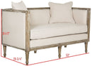 Leandra Rustic French Country Settee