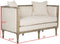Leandra Rustic French Country Settee