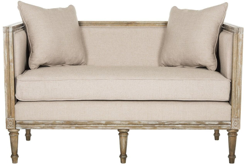 Leandra Rustic French Country Settee