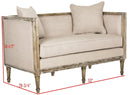 Leandra Rustic French Country Settee