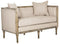 Leandra Rustic French Country Settee