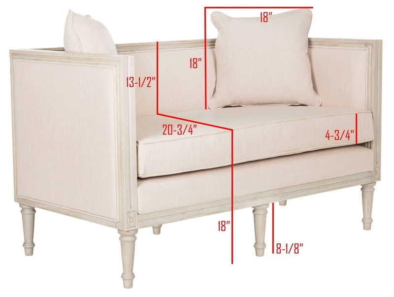 Leandra Rustic French Country Settee