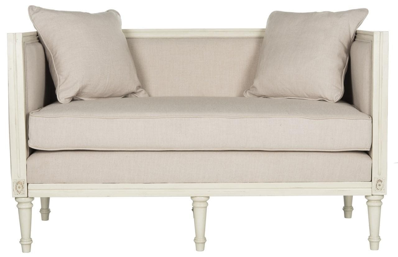 Leandra Rustic French Country Settee
