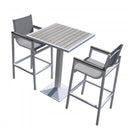 Renava Gulf Outdoor White & Grey Bar Table Set