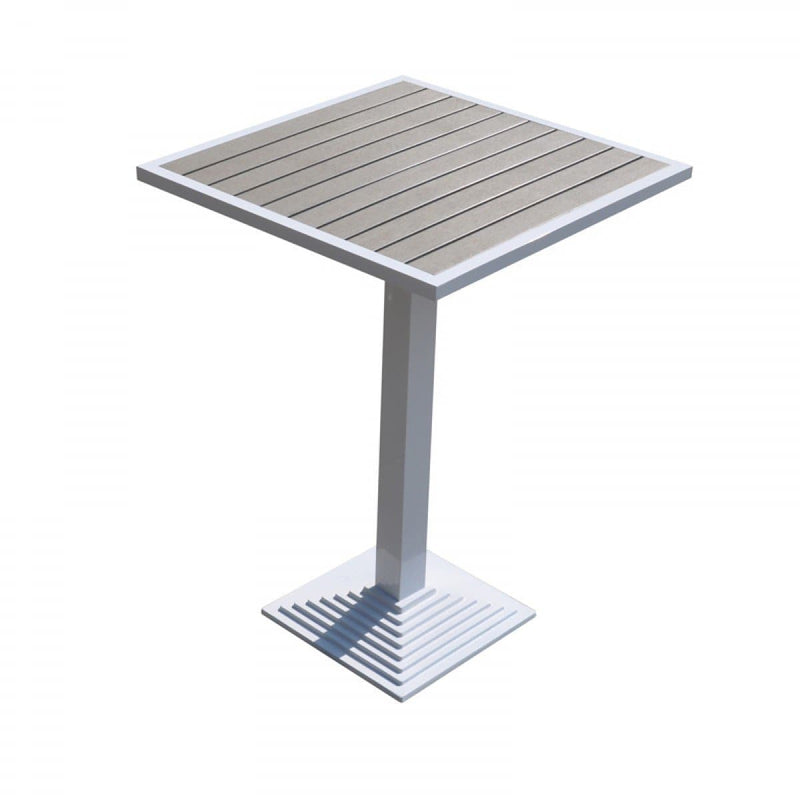 Renava Gulf Outdoor White & Grey Bar Table Set