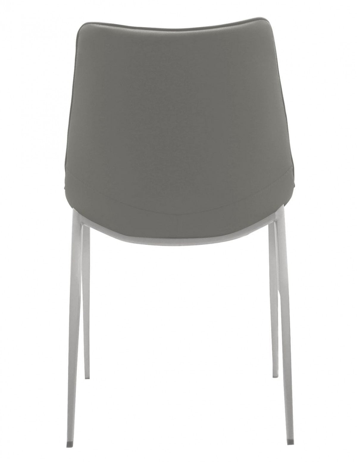 Modrest - Modern Grey Eco-Leather Dining Chair (Set of 2)