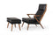 Modrest Fulton - Modern Beige Lounge Chair & Ottoman