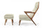 Modrest Fulton - Modern Beige Lounge Chair & Ottoman