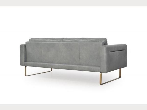 Moroni Frensen Grey Leather Sofa