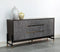 Modrest Gabrielle - Contemporary Walnut & Gold Buffet