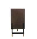 Modrest Gabrielle - Contemporary Walnut & Gold Buffet
