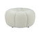 Divani Casa Gadson - Contemporary White Sherpa Ottoman