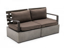 Renava Garza - Outdoor Concrete & Acacia 2 Seater Sofa