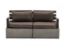 Renava Garza - Outdoor Concrete & Acacia 2 Seater Sofa