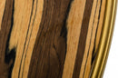 Modrest Gilcrest - Glam Brown and Gold Marble Coffee Table  by Hollywood Glam