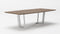 Modrest Gilroy - Modern Walnut & Stainless Steel Dining Table