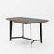 Modrest Girard - Modern Walnut & Black Glass Desk