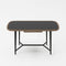 Modrest Girard - Modern Walnut & Black Glass Desk