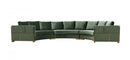 Divani Casa - Ritner Modern Velvet Curved Sectional Sofa