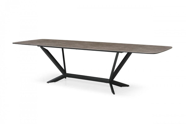Modrest Herzog - Modern Grey Ceramic Dining Table
