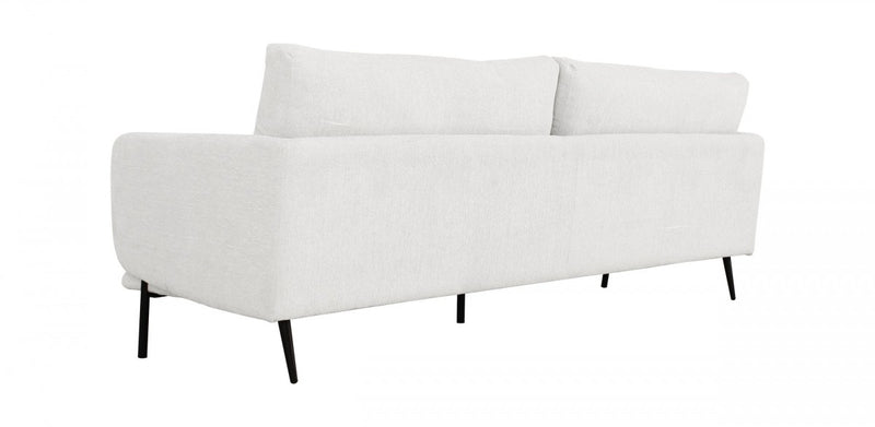 Divani Casa Higgins - Modern White Fabric Sofa
