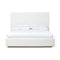 One Upholstered Platform Bed in Pearl