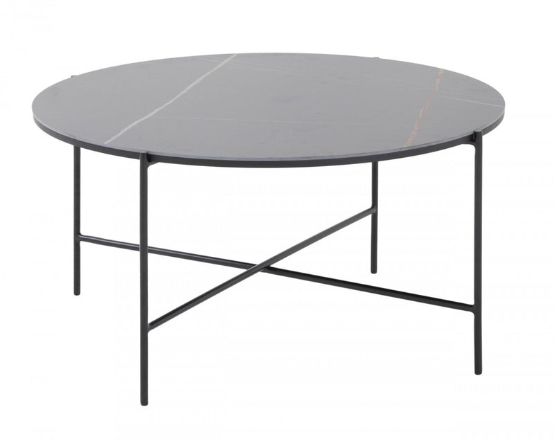 Modrest Hobart - Modern Black Ceramic Coffee Table