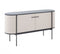 Modrest Hobart - Modern Beige Fabric & Black Metal Buffet