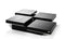 A&X Horizon - Modern Crocodile Coffee Table w/ Pull Out Squares