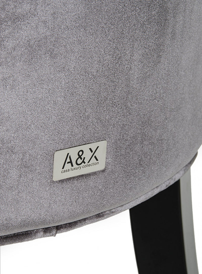 A&X Charlotte - Velour Dining Chair (Set of 2)