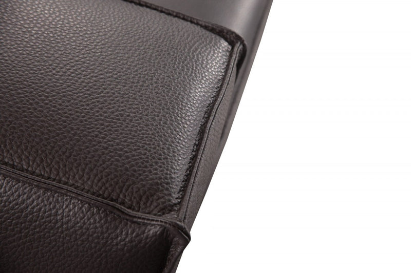 Accenti Italia Darwin - Italian Modern Dark Brown Leather Sofa
