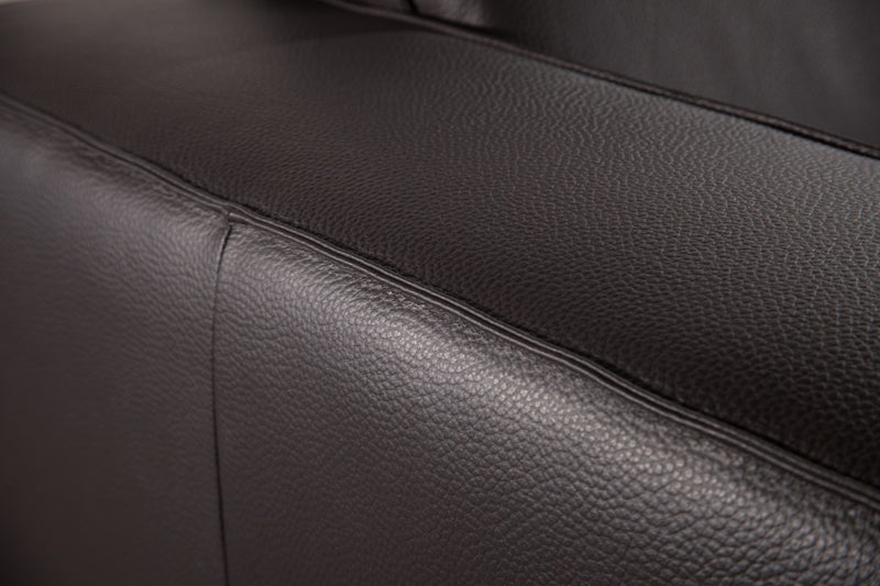 Accenti Italia Darwin - Italian Modern Dark Brown Leather Sofa