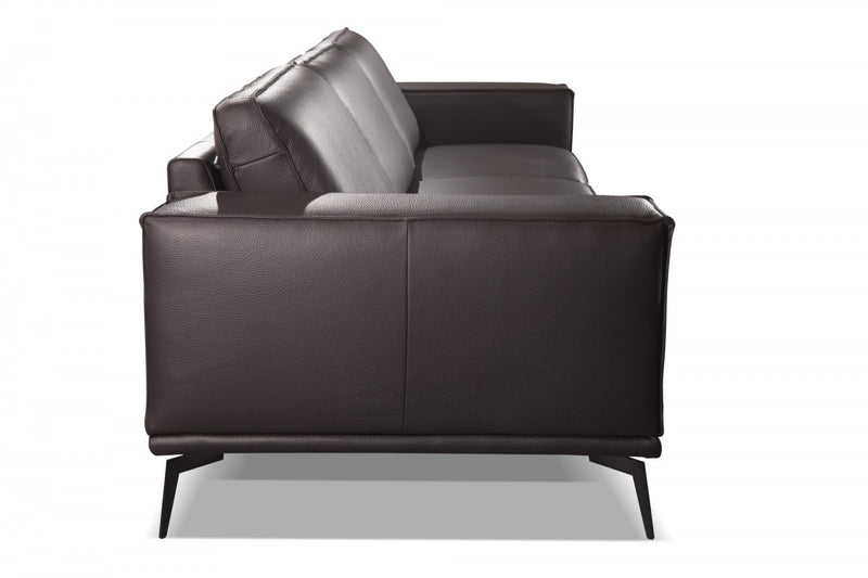 Accenti Italia Darwin - Italian Modern Dark Brown Leather Sofa