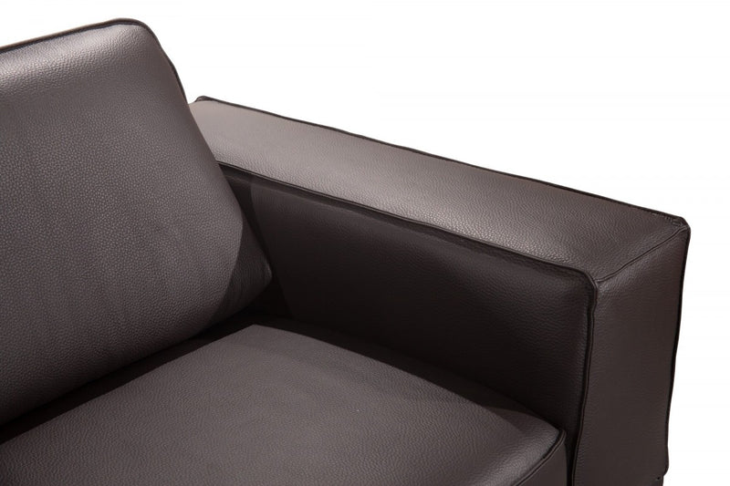 Accenti Italia Darwin - Italian Modern Dark Brown Leather Sofa