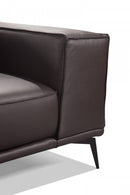 Accenti Italia Darwin - Italian Modern Dark Brown Leather Sofa