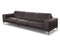 Accenti Italia Darwin - Italian Modern Dark Brown Leather Sofa