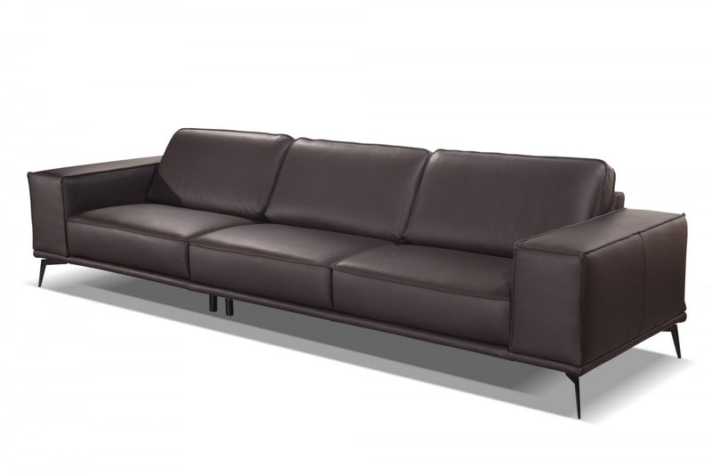 Accenti Italia Darwin - Italian Modern Dark Brown Leather Sofa